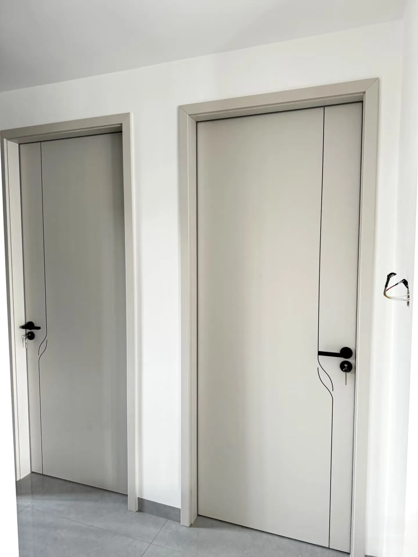 Modern Luxury Fire Rated Acoustic Security Wooden Door Flush or Shaker Style