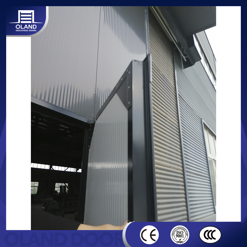 Low Price Folding Sliding Fire Rated Steel Aluminum Safe Workshop Industrial Automated Door