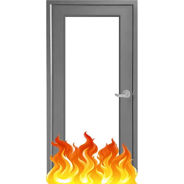 Smoke Resistant Fireproof Metal Exit Doors with UL Certificate