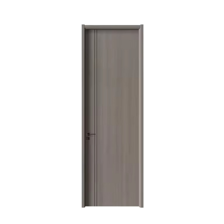 Design Flush Panel Internal Solid Wooden Modern Hidden Frame Invisible Hinge Door