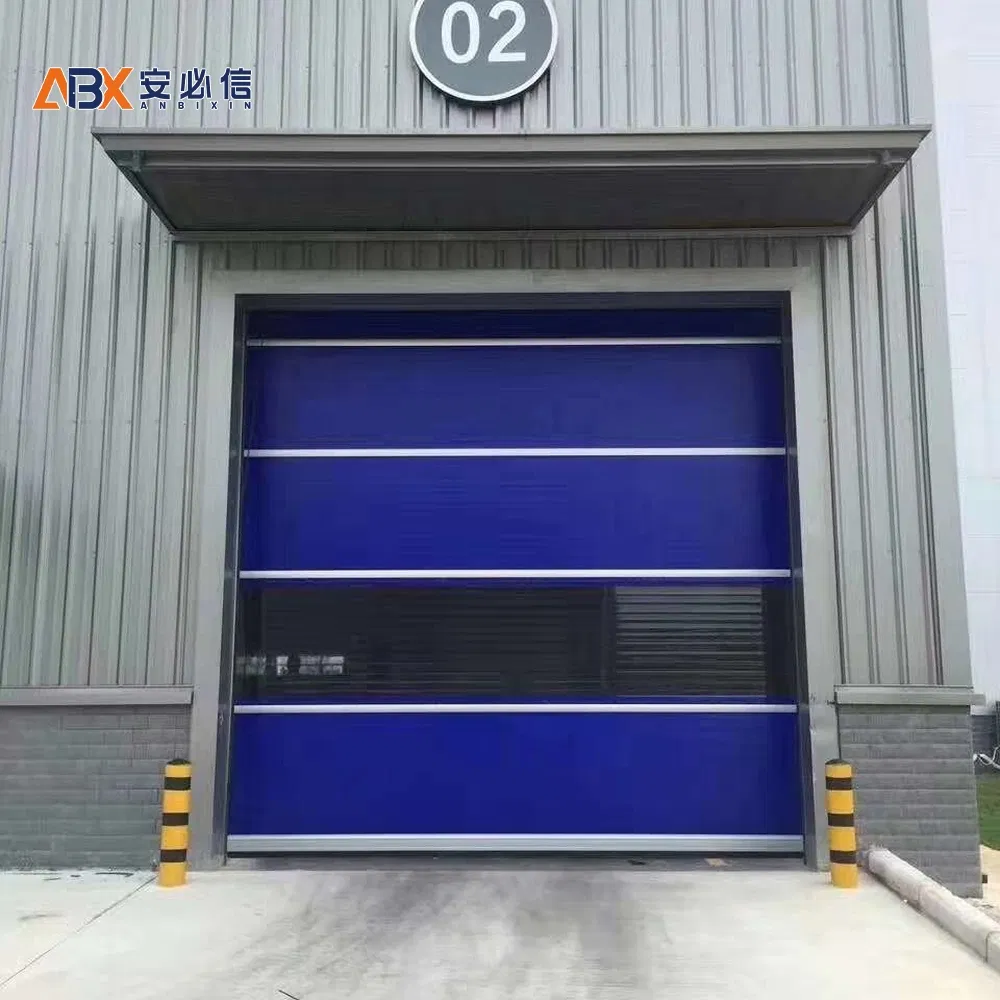 Plastic Electric Industrial Impact Resistant High Speed PVC Automatic Soft Roll up Curtain Door