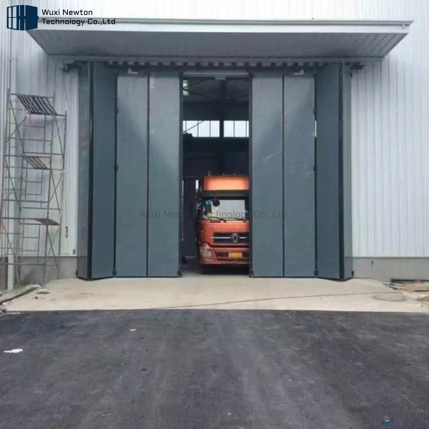 Folding Sliding Fire Rated Steel Aluminum Safe Workshop Industrial Folding Door