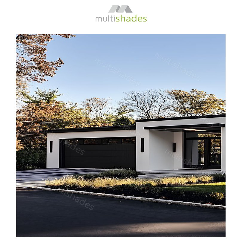 Multishades Folding Hurricane Resistant Aluminum Garage Door Smart Sensor Remote Control Insulated Anti-Theft Charleston Residential OEM