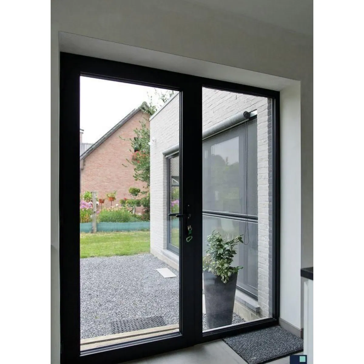 Customizable Hurricane Resistant Casement Doors Aluminium Glass Door for Decorations