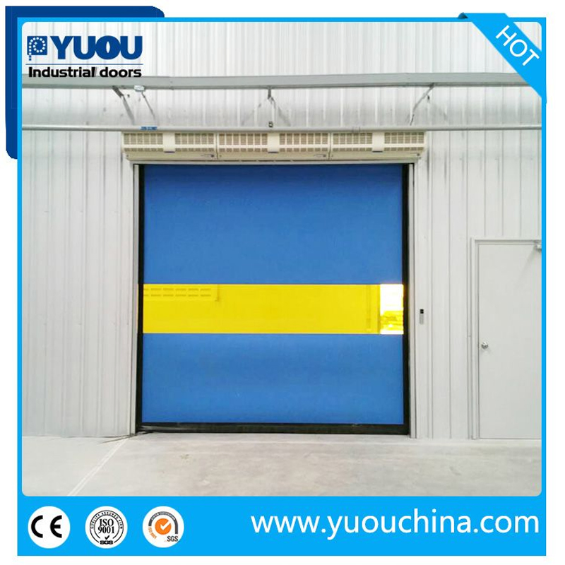 Clean Room Automatic PVC Fabric Interior GMP Zipper Type Airtight Self Recovery Reset Repairing High Speed Roll up Rapid Roller Shutter Fast Quick Acting Door