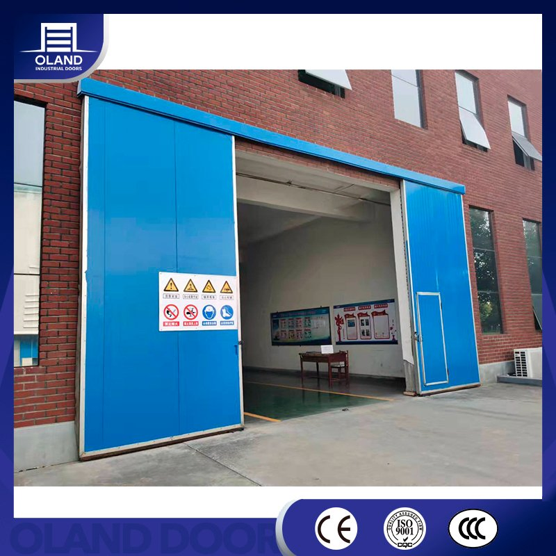 Low Price Folding Sliding Fire Rated Steel Aluminum Safe Workshop Industrial Automated Door