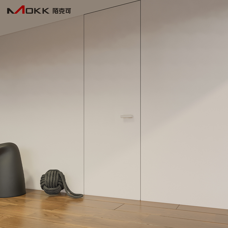 Aluminum Profile Invisible Flush Mounted High-End Secret Room Flush Frameless Hidden Door Invisible Door Aluminum Frame Aluminum Alloy Doors, Interior Doors