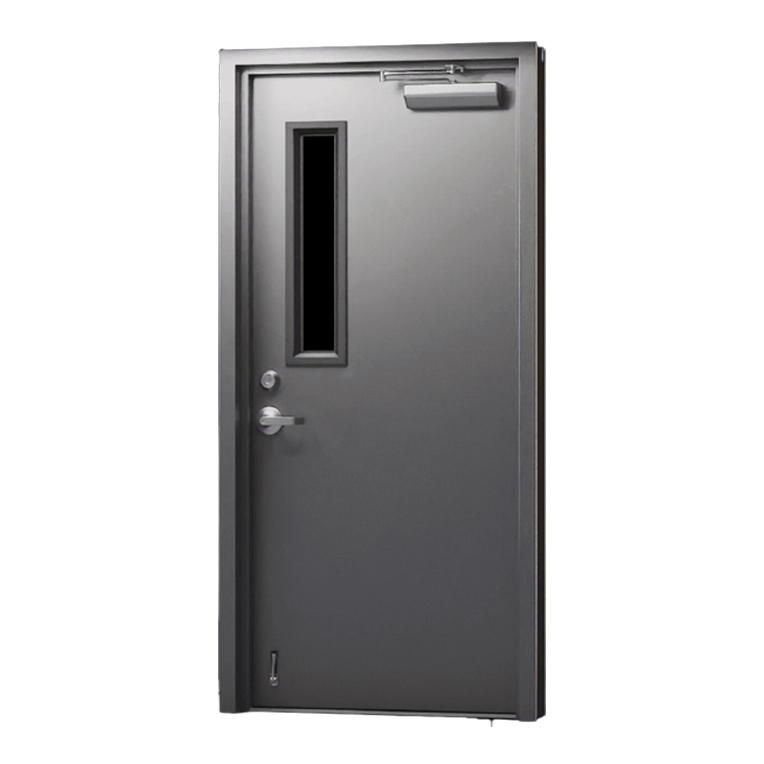 Smokeproof Entrance Fireproof Steel Doors Smoke Control Fire Doors for Apartment