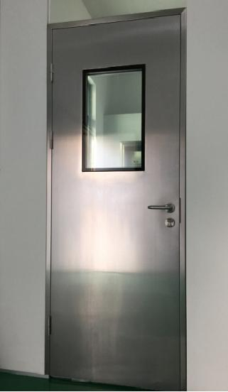 304 Kick Plate Metal Steel Cleanroom Door for ISO Cleanroom Hospital Lab and Pharmaceutical Clean Room