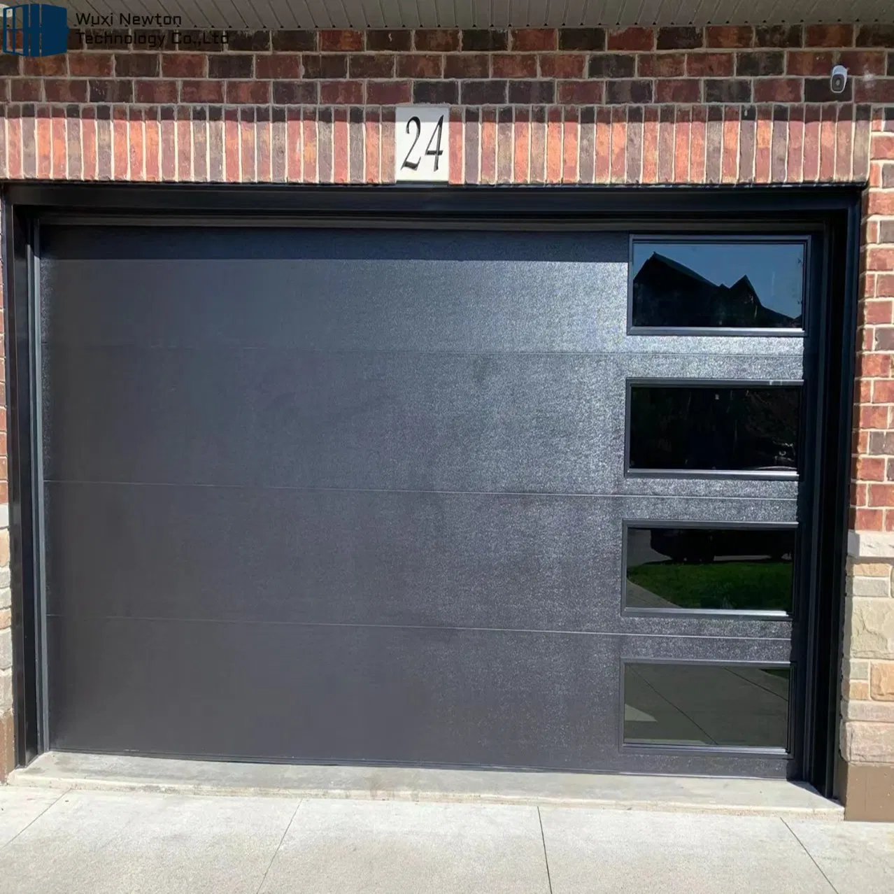 Factory Direct 16X8 Modern Insulated Hurricane Impact Resistant Steel Garage Doors