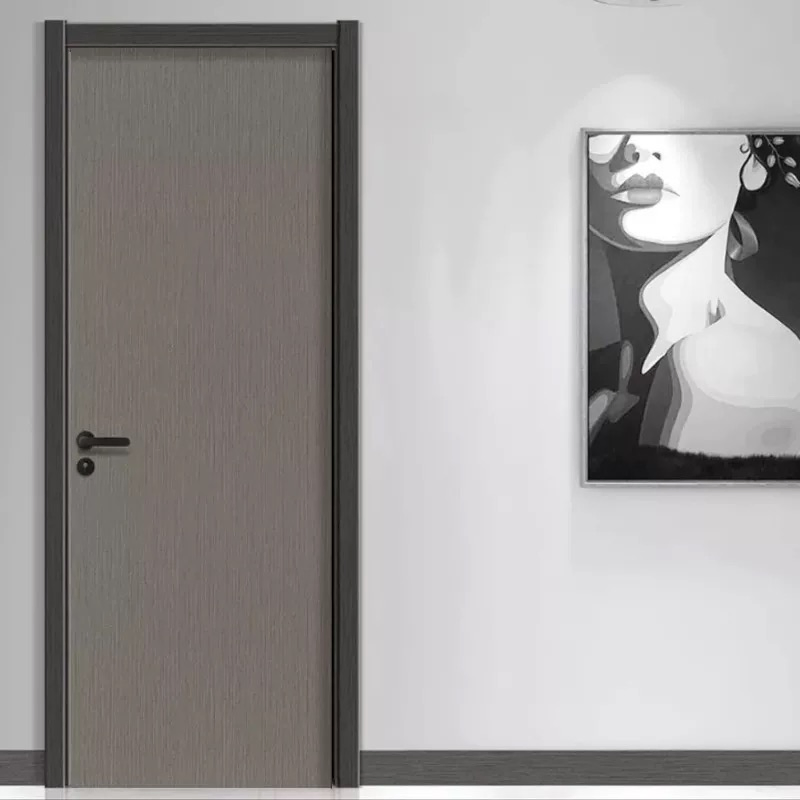 HPL Melamine PVC Acoustic Interior Wood Carbon Crystal Door Fire Rated for Hotel Residential Apartment