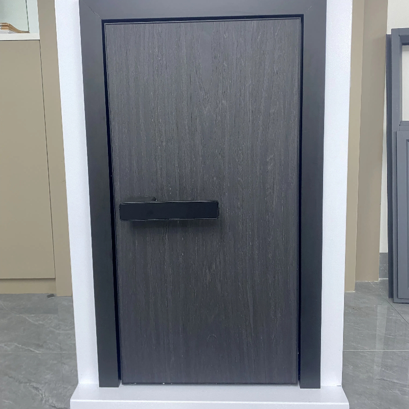 Interior Invisible Solid Hidden Door with Handle Primed with Black Hidden Frame