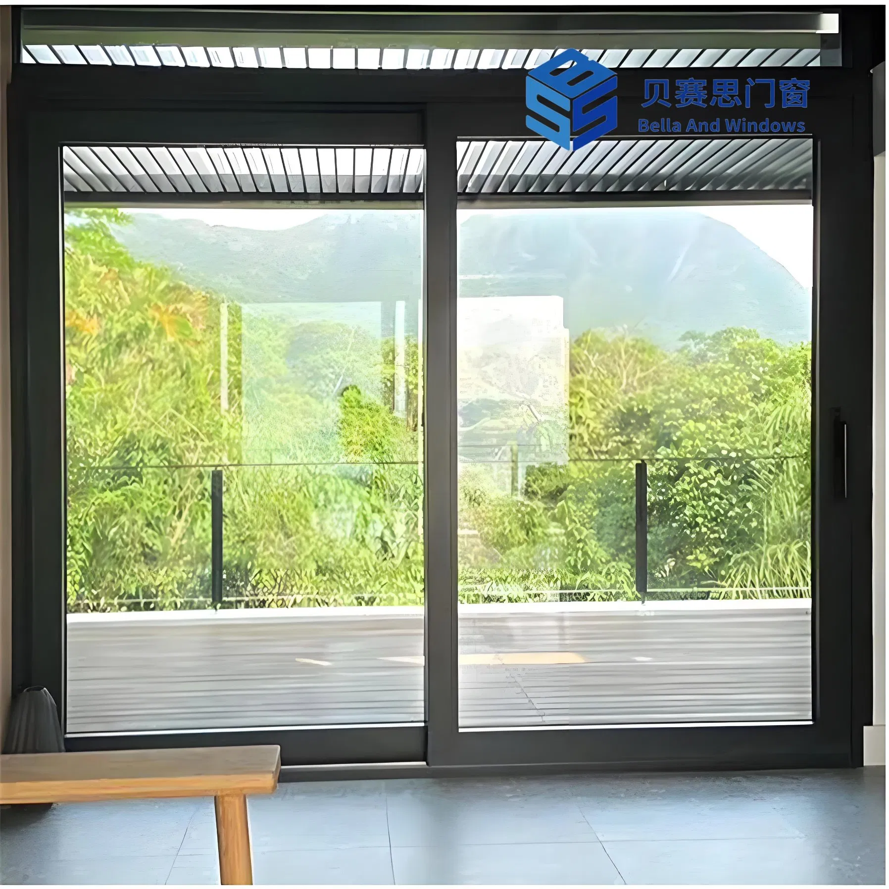 Chinese Supplier Villa-Grade Aluminum Sliding Doors with Hurricane-Resistant, Waterproof Performance Customized with Double Tempered Glass and Smooth Rails