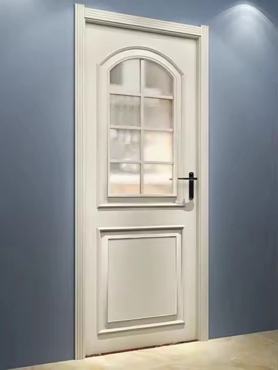 Bestselling Modern White Solid Wood Composite Interior Door - Pre-Finished Acoustic Rated for Hotel Bedrooms