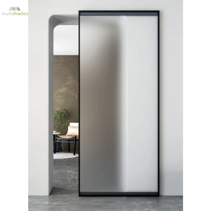 Multishades Ghost Glass Door Interior Mirror Glass Ghost Doors Hidden Invisible Sliding Door Narrow Frame Trackless Minimalism