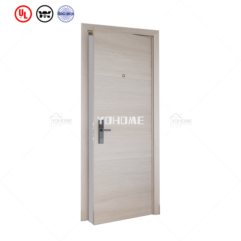 American Standard Walnut Wood Flush Interior Doors Acoustic Soundproof Fire Rated Hotel Door