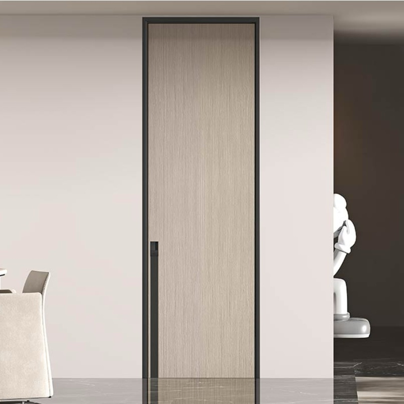 Ultra-Narrow Frame Hidden Door Interior HDF Door House Invisible Door