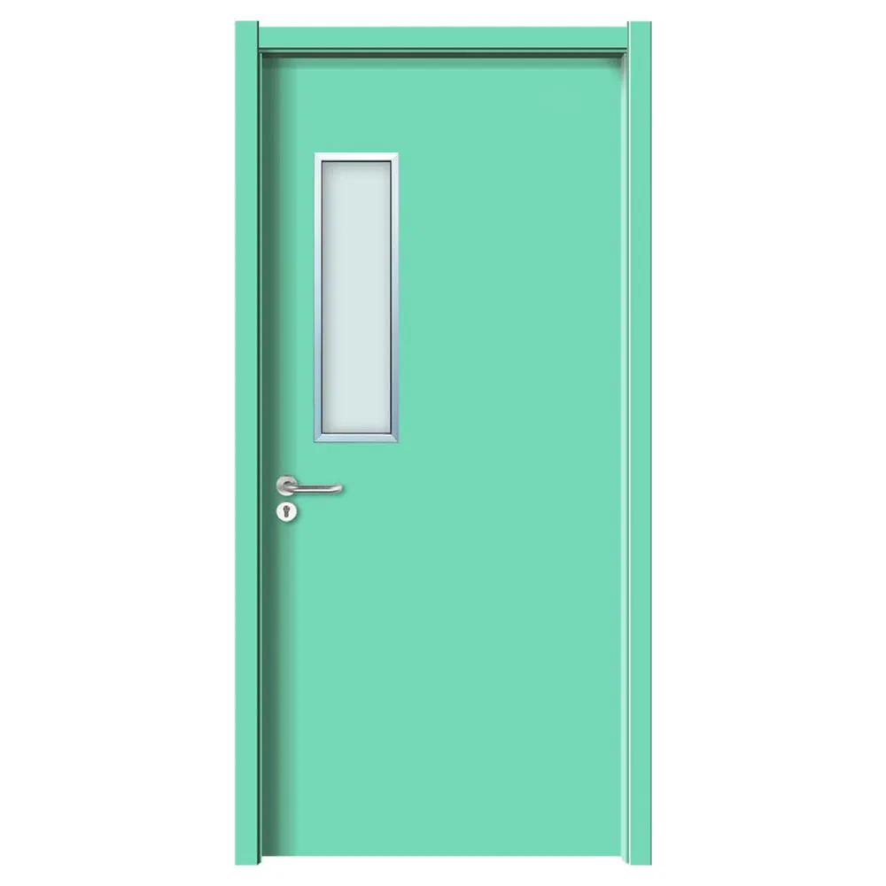 Industry Commercial UL Certificate Glazed Security Galvanized Flush Exit Door SUS 304 Stainless Steel Escape Entry Swing Metal Gate Emergency Exit Steel Door