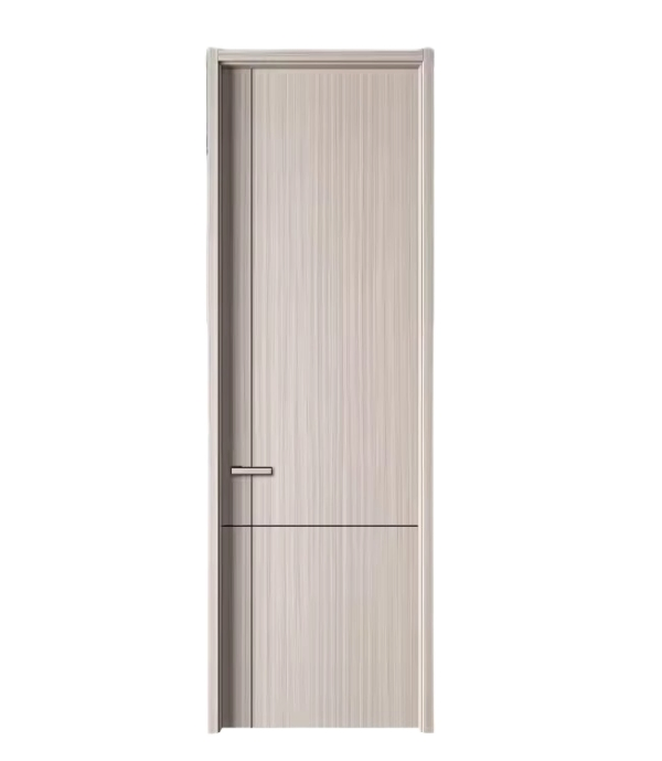 Design Flush Panel Internal Solid Wooden Modern Hidden Frame Invisible Hinge Door