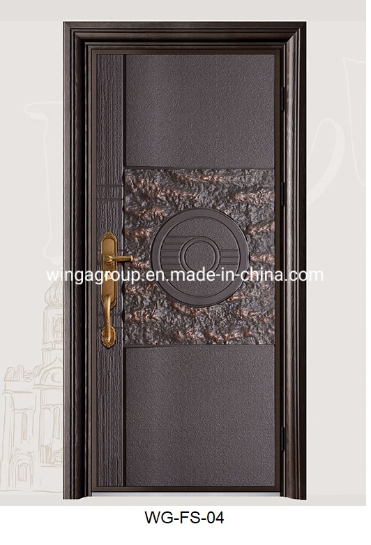 Single Africa Blast Resistant Security Steel Metal Door Wg-Fs-04