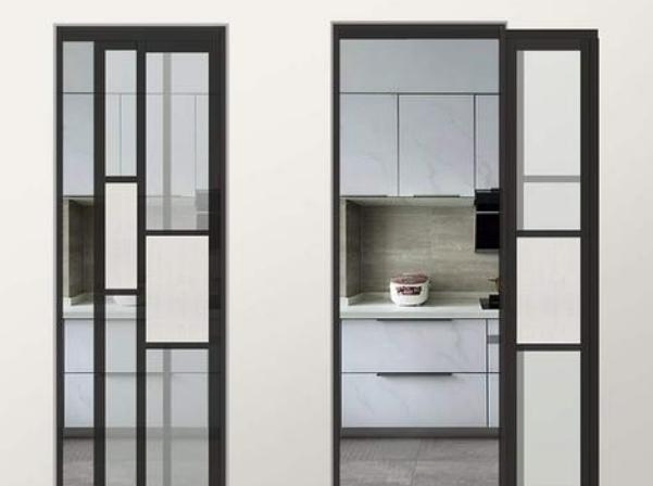 Pocket Doors Hardware Black Gold Aluminum Frame Frosted Glass Sliding Door Interior Kitchen Frameless Sliding Hidden Doors