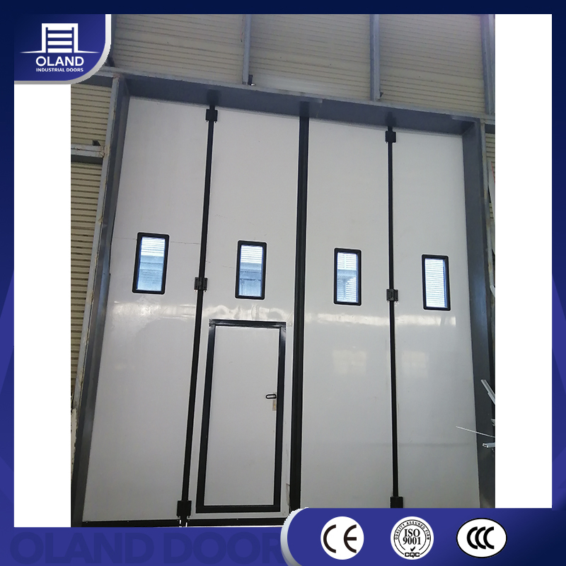 Wholesale Folding Sliding Fire Rated Steel Aluminum Safe Workshop Industrial Automated Door for Warehouse