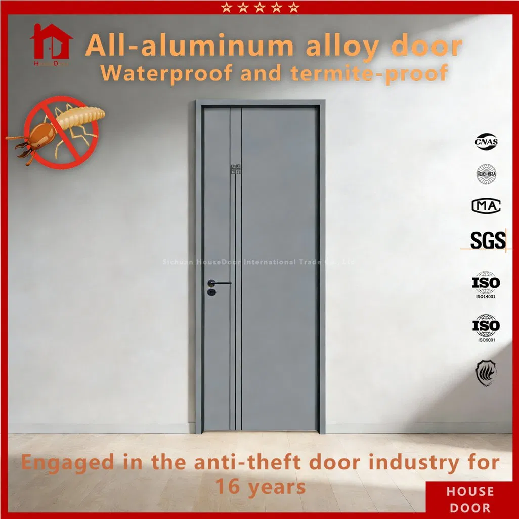 Fire Rated Aluminum Door Set Door, 60-Minute Fire Resistance, Safety Certified, for Staircase &amp; Emergency Exit