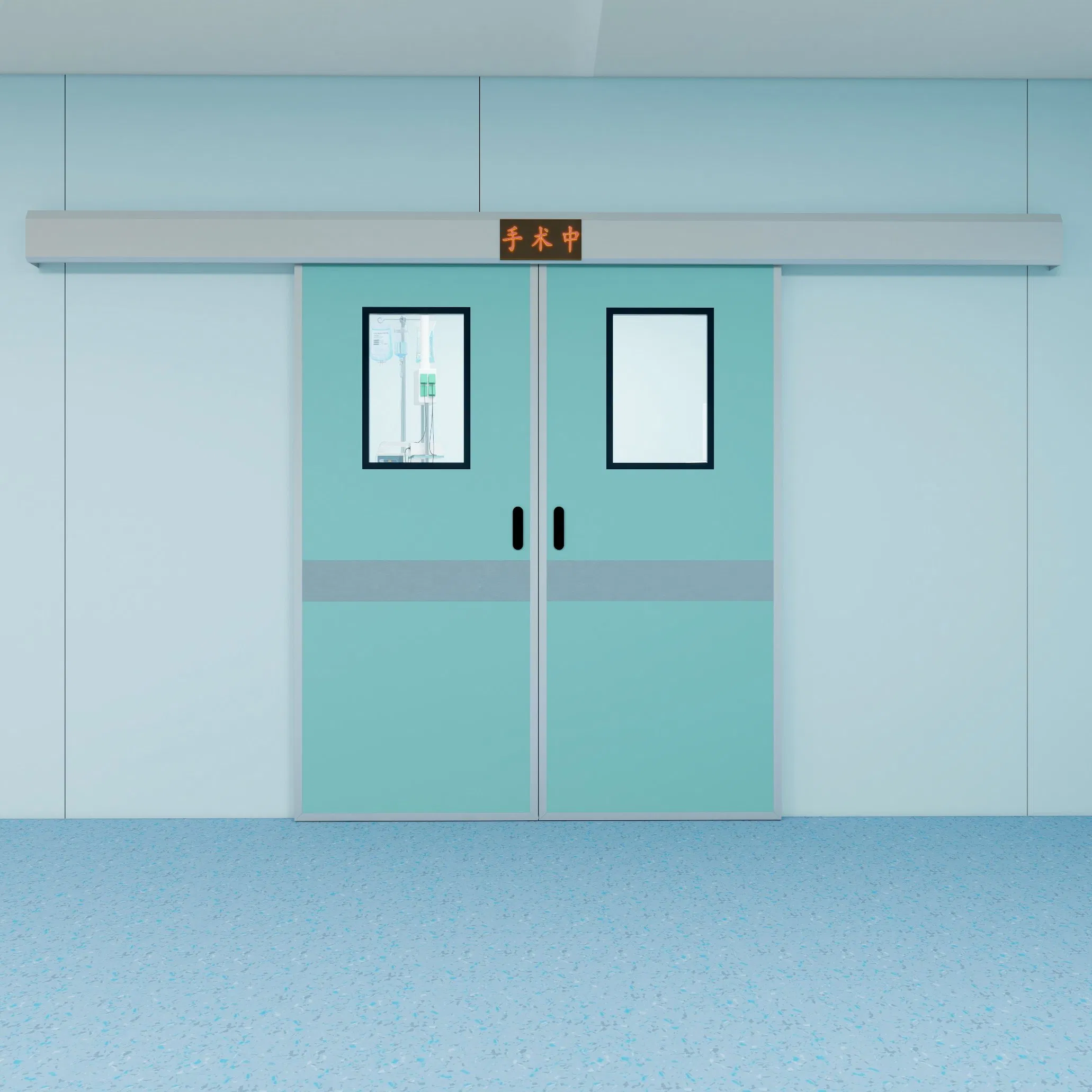 Radiology Lead-Lined Automatic Door for CT/MRI Rooms with Radiation Shielding &amp; Emergency Breakout