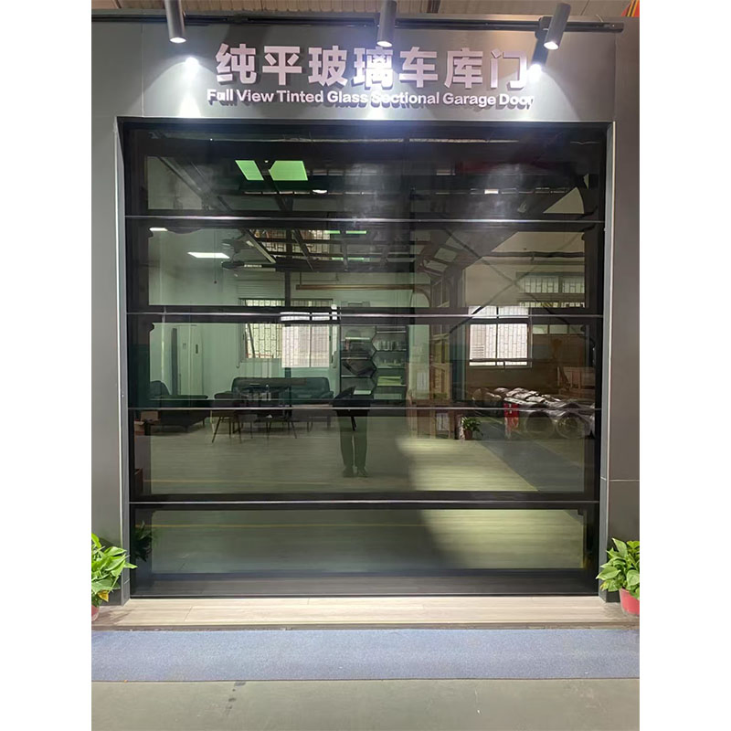 Fashionable Automatic Hidden-Frame Glass Garage Door