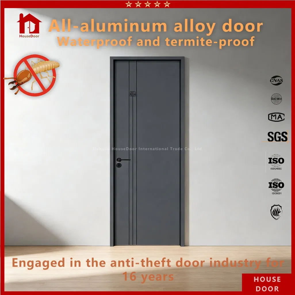 Fire Rated Aluminum Door Set Door, 60-Minute Fire Resistance, Safety Certified, for Staircase &amp; Emergency Exit