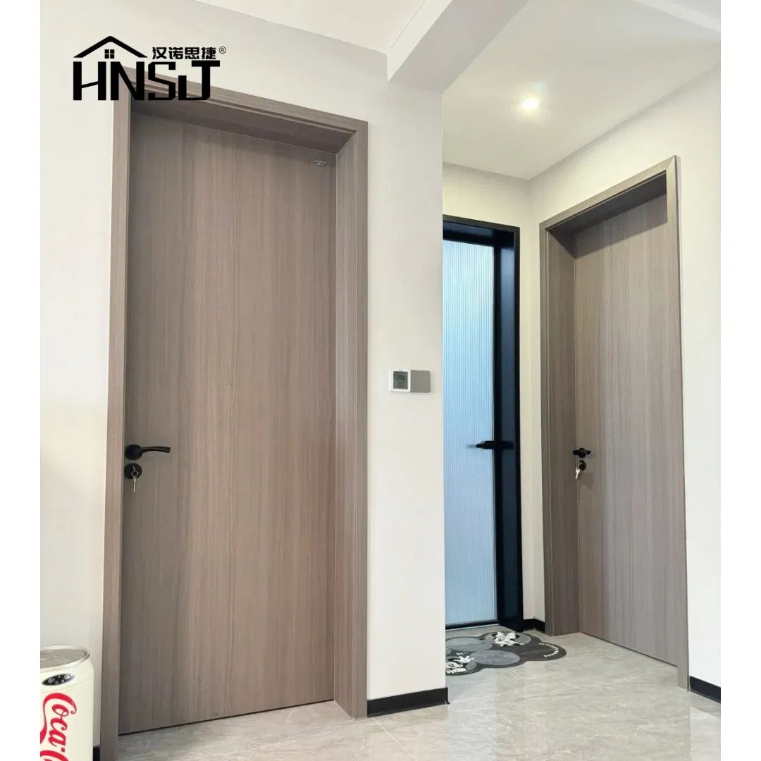 Hotel Interior Emergency Exit Fire Rating Fireproof Fire Prevention Timber Composite Interior Swing Wooden Exterior Door