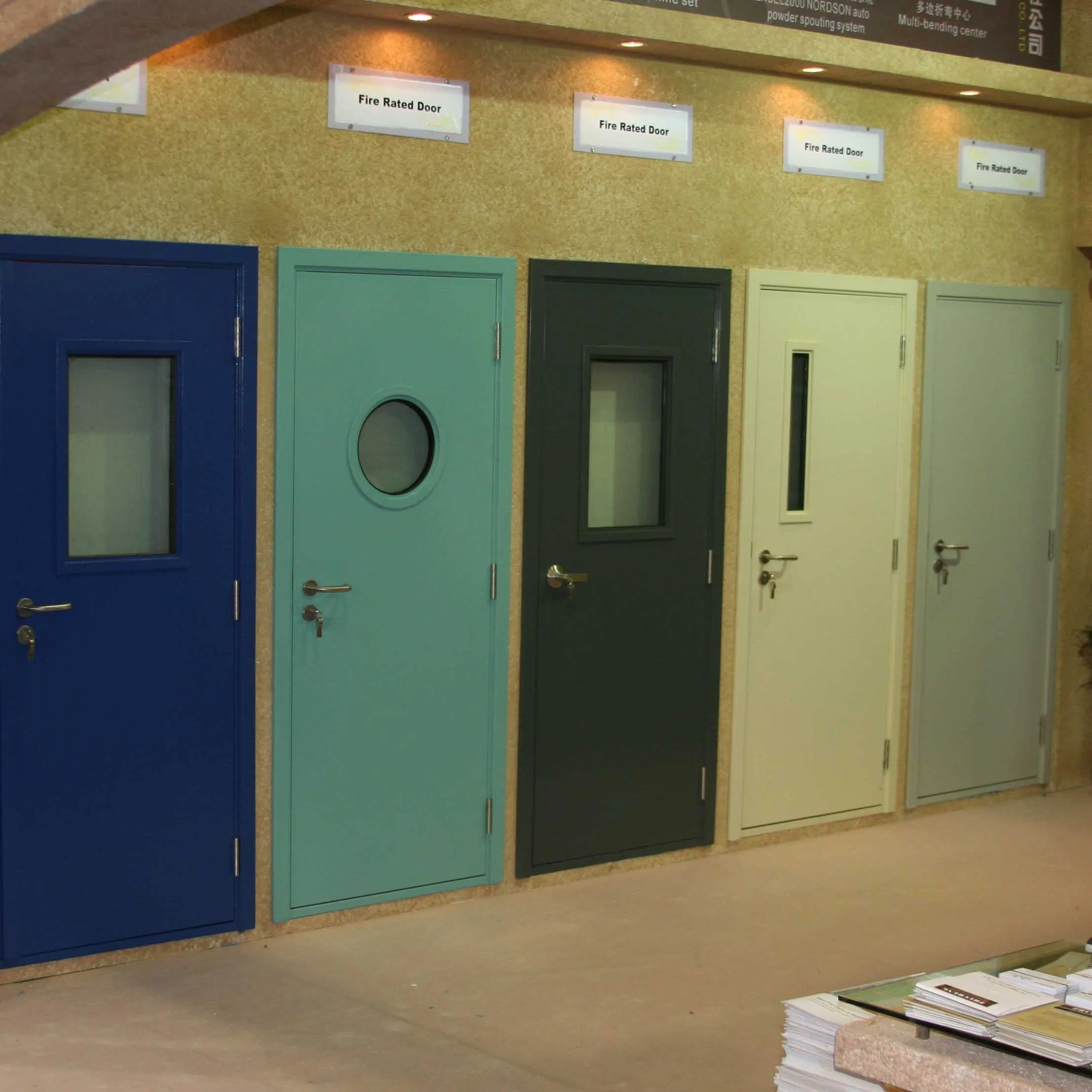 Emergency Exit Over 3 Hours Fire Rated Steel Doors with Panic Bar Hotel Apartment Hospital School Good Quality Steel Door Fire-Proof Door with Fire Proof Certif