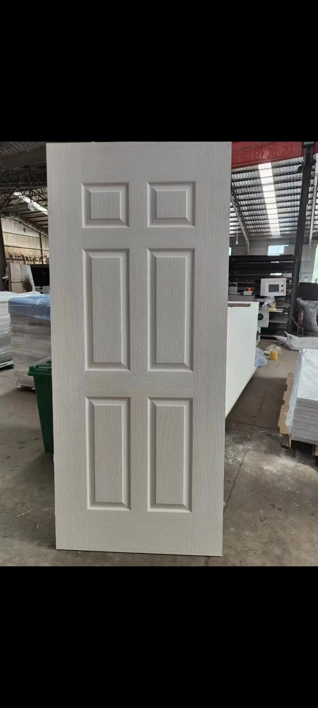 Factory-HDF/MDF Wooden Solid Core Flush Design Swing Internal Wood Door