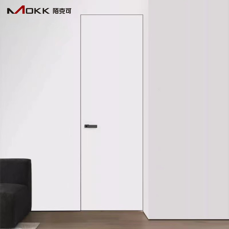 Aluminum Profile Invisible Flush Mounted High-End Secret Room Flush Frameless Hidden Door Invisible Door Aluminum Frame Aluminum Alloy Doors, Interior Doors