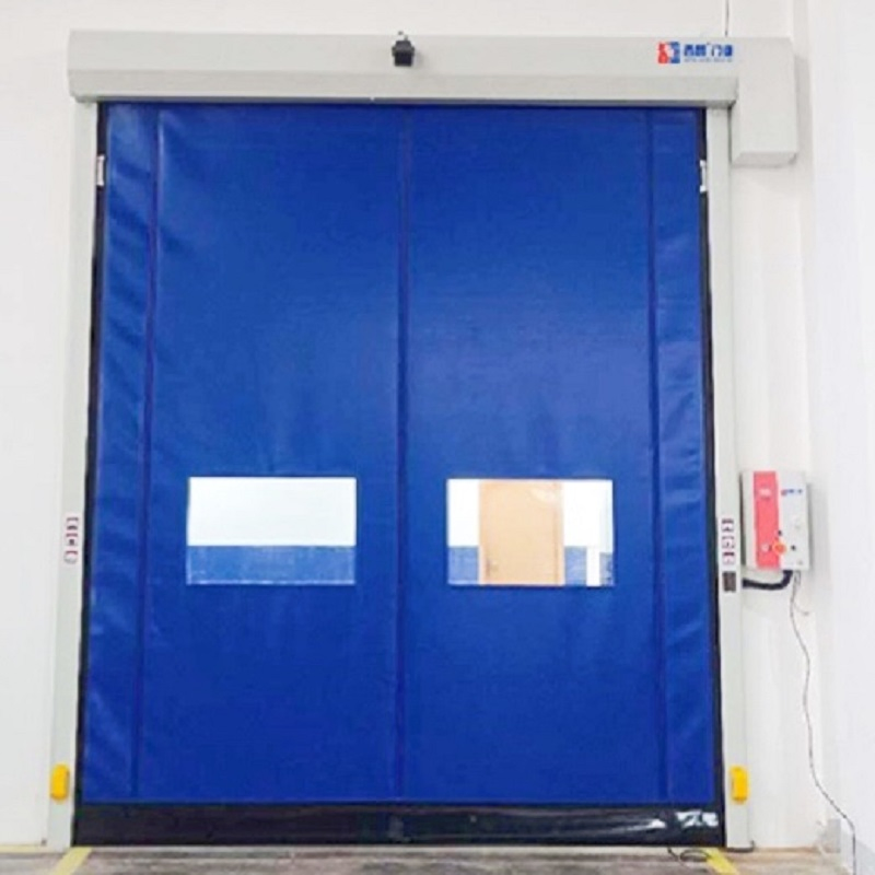 Zipper Structure Fast Action High Speed Rolling PVC Doors for Clean Room