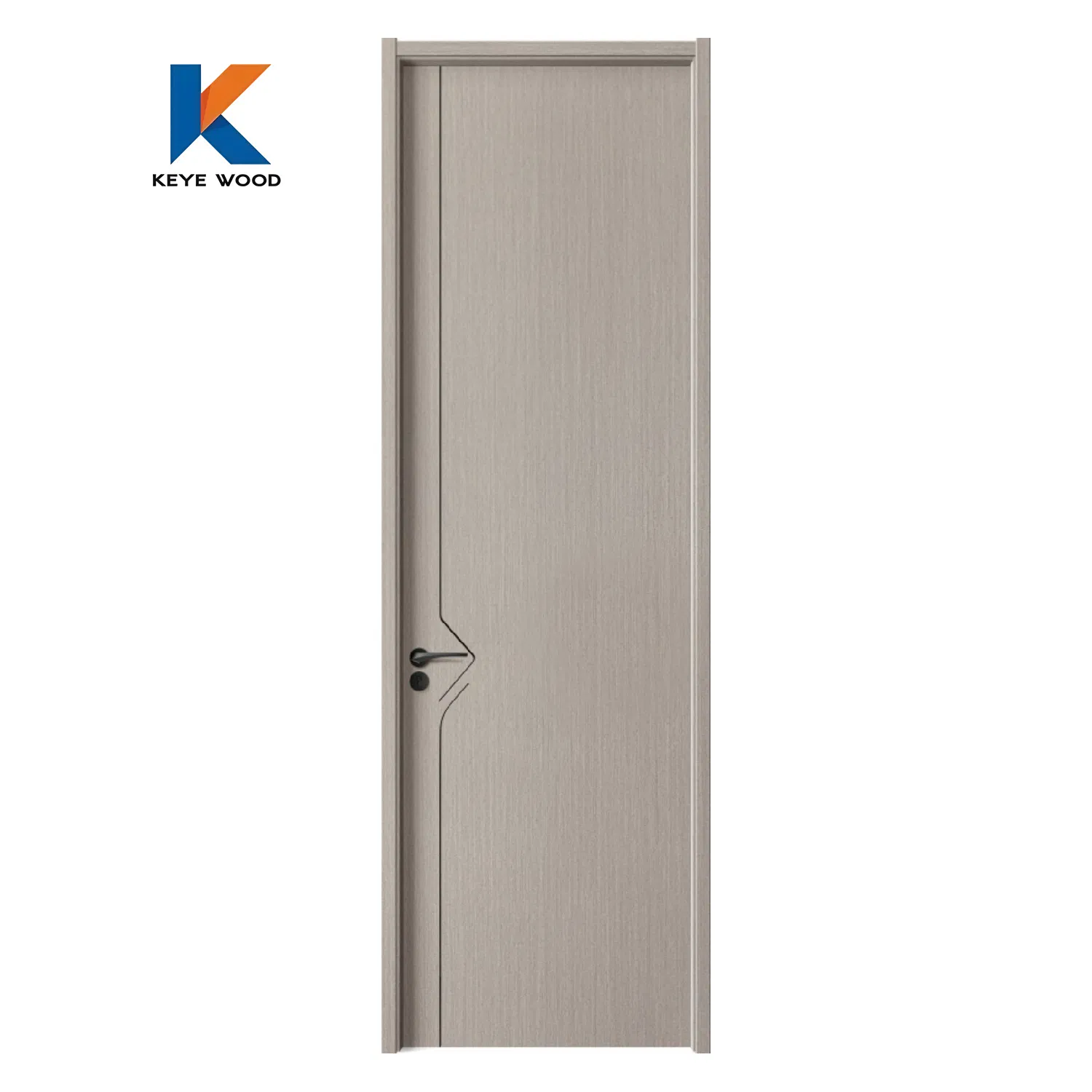 Interior Wood Fire Door Veneer Hidden with Invisible Frames Frameless Door for Concealed Frame Doors for Hotels, Apartments