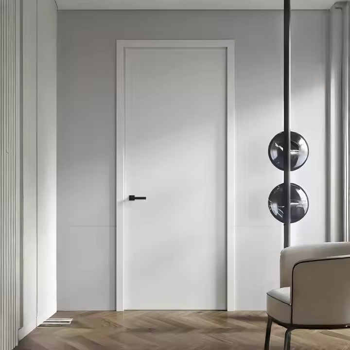 Bestselling Modern White Solid Wood Composite Interior Door - Pre-Finished Acoustic Rated for Hotel Bedrooms