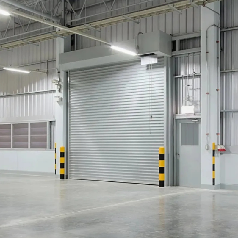 Robust Galvanized Steel Automatic Fireproof Smoke Control Industrial Roller Shutter Door for Parking