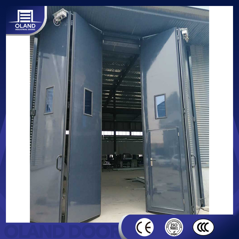 Wholesale Folding Sliding Fire Rated Steel Aluminum Safe Workshop Industrial Automated Door for Warehouse