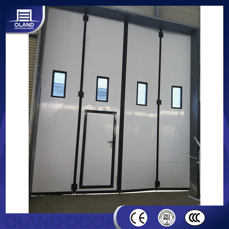 Wholesale Folding Sliding Fire Rated Steel Aluminum Safe Workshop Industrial Automated Door for Warehouse