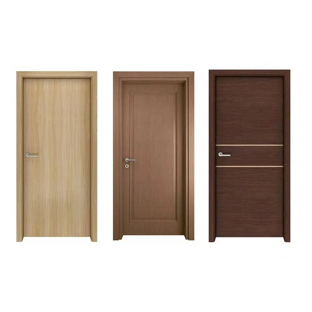 Factory Acoustic Wooden Fire Rated Door Interior Fireproof Wood Door for Hotel, Hospital, School, Apartment