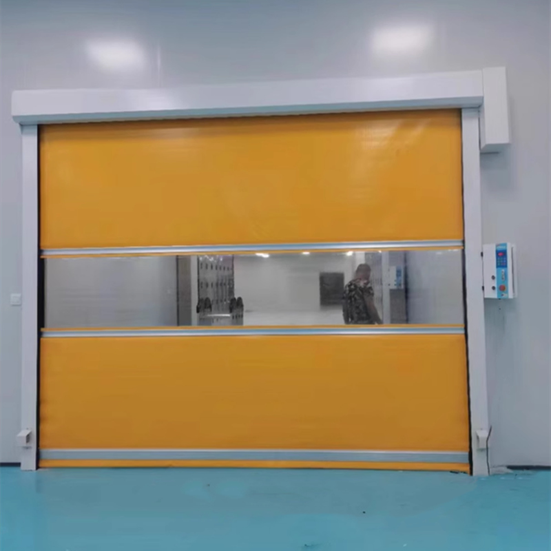 Industrial Automatic PVC Fabric High Speed Performance Fast Acting Rapid Rise Rolling Overhead Quick Roll up or Roller Shutter Door