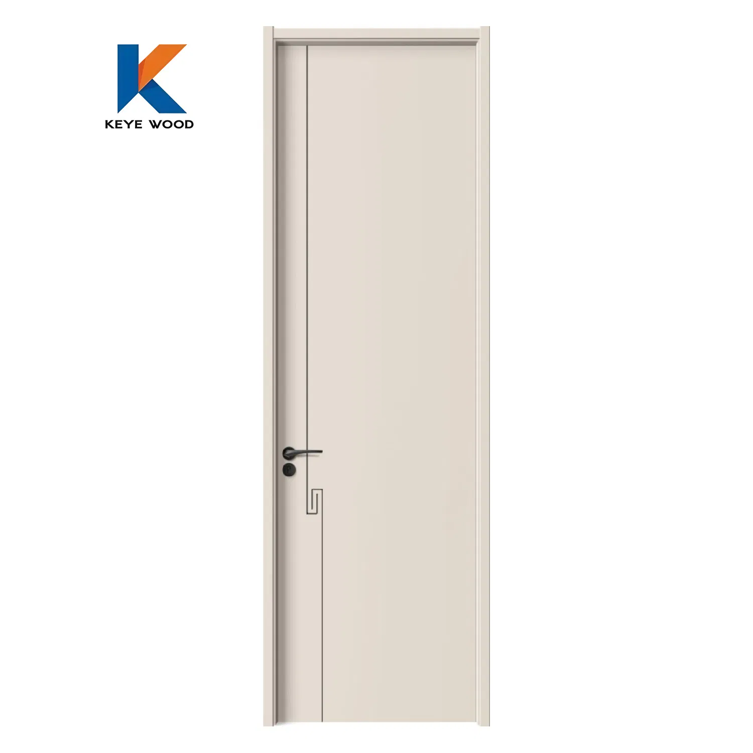 Interior Wood Fire Door Veneer Hidden with Invisible Frames Frameless Door for Concealed Frame Doors for Hotels, Apartments