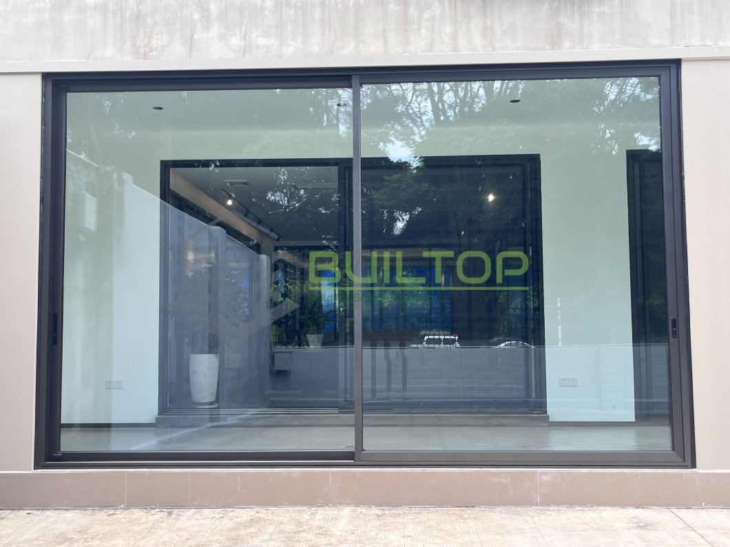 Hurricane-Resistant Double Sliding Patio Door with Safety Glass