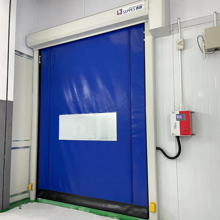 Zipper Structure Fast Action High Speed Rolling PVC Doors for Clean Room