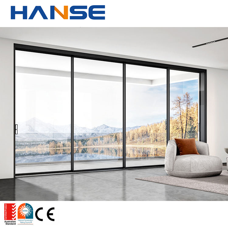 Hurricane Impact Resistant Safety Aluminum Used Sliding Glass Doors for Sale