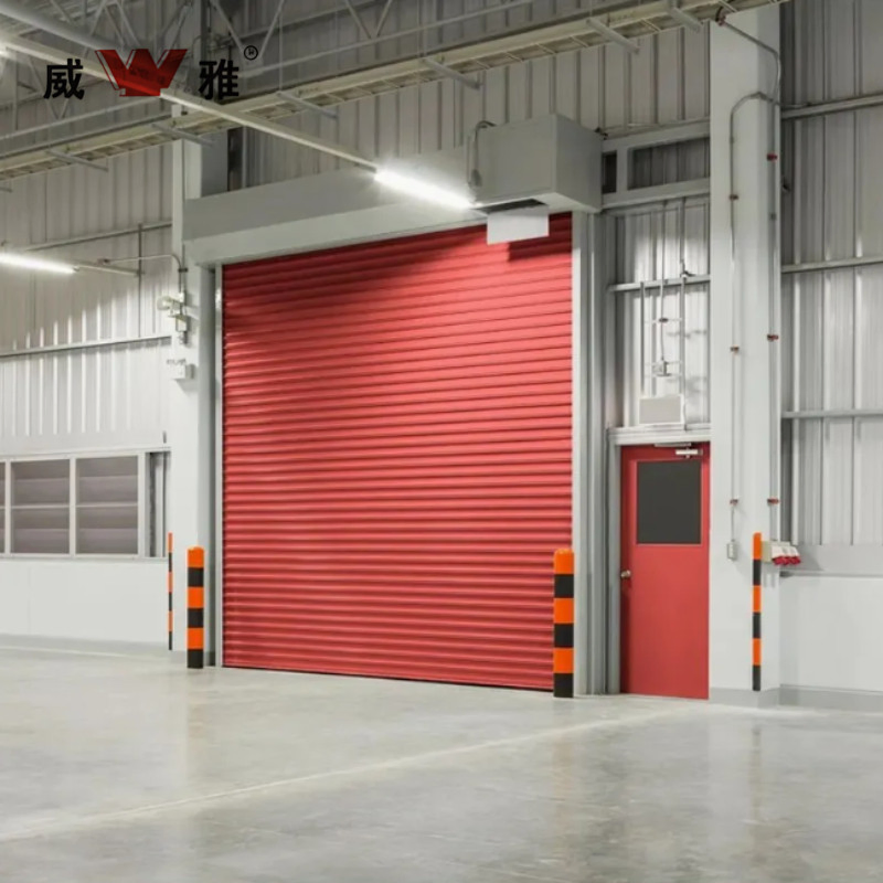Automatic Galvanized Steel Fireproof Smoke Control Commercial Roller Shutter Door for Basements