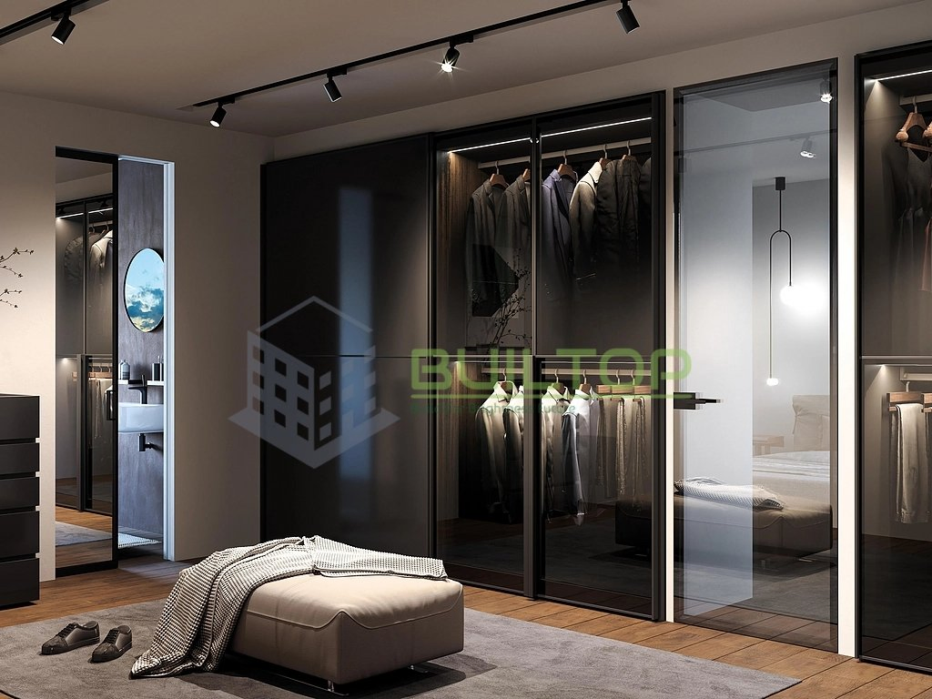 Interior Room Glass Door Aluminum Frame Black 8mm Glass Swing Door Hidden Hinge Toilet Bedroom Bathroom Hotel Glass Doors
