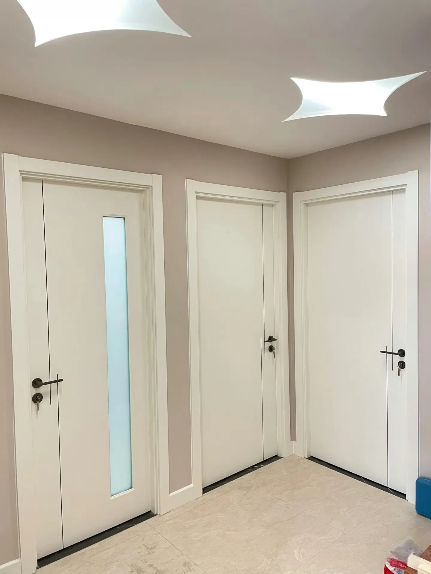 Modern Luxury Fire Rated Acoustic Security Wooden Door Flush or Shaker Style