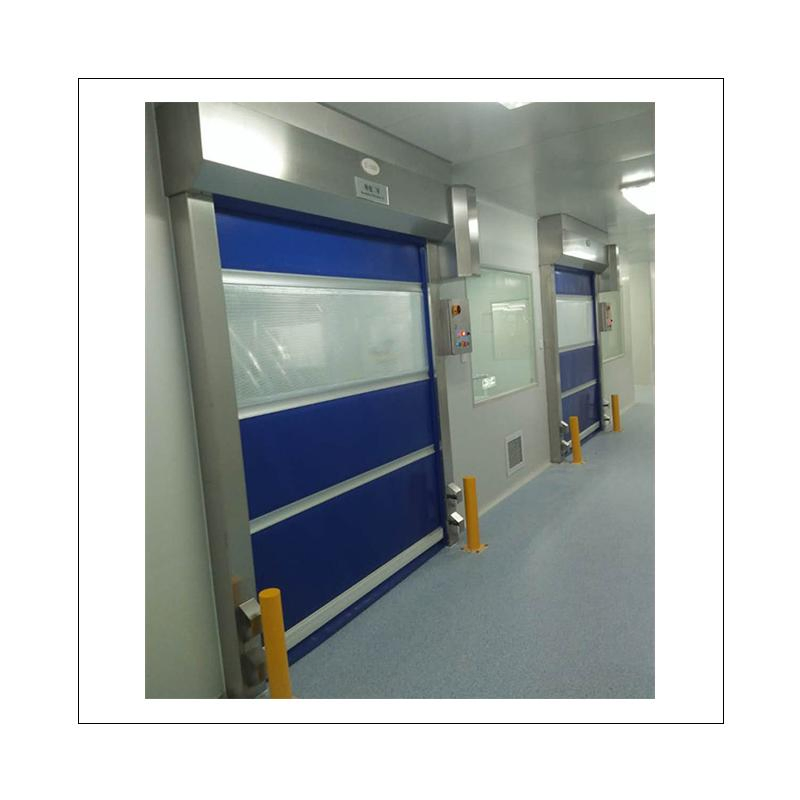 China Supplier Automatic Dust-Proof Warehouse Control Panel Roll up PVC High Speed Door